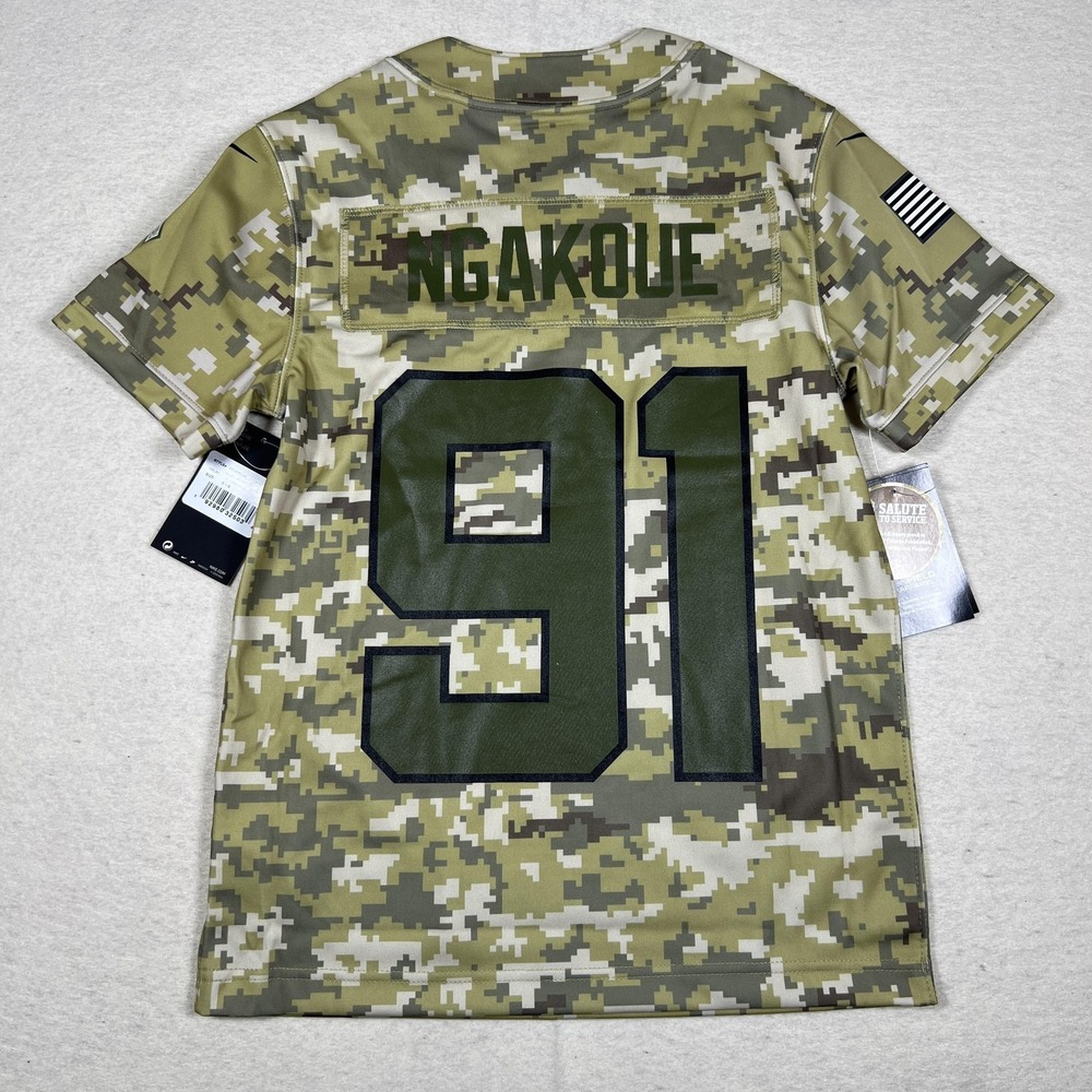 Jacksonville Jaguars‎ Jersey Youth Small Camo NFL Football Yannick Ngakoue Nike - Picture 8 of 10